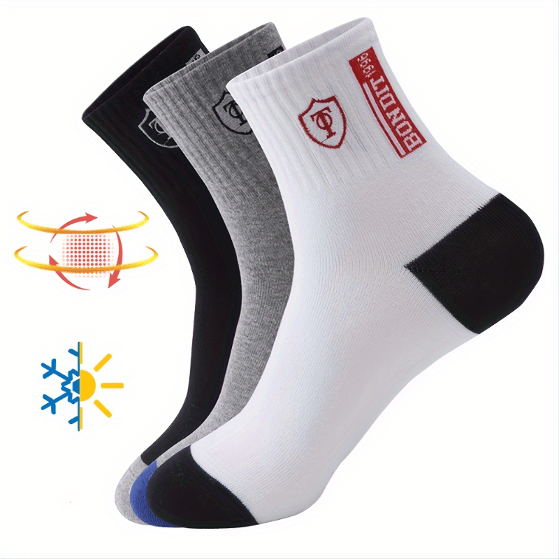 6 Pairs Breathable Moisture Wicking Athletic Socks for Men And Women Ankle Length