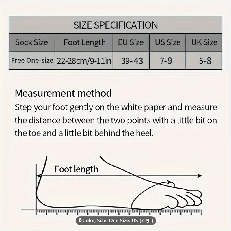 6 Pairs Breathable Moisture Wicking Athletic Socks for Men And Women Ankle Length