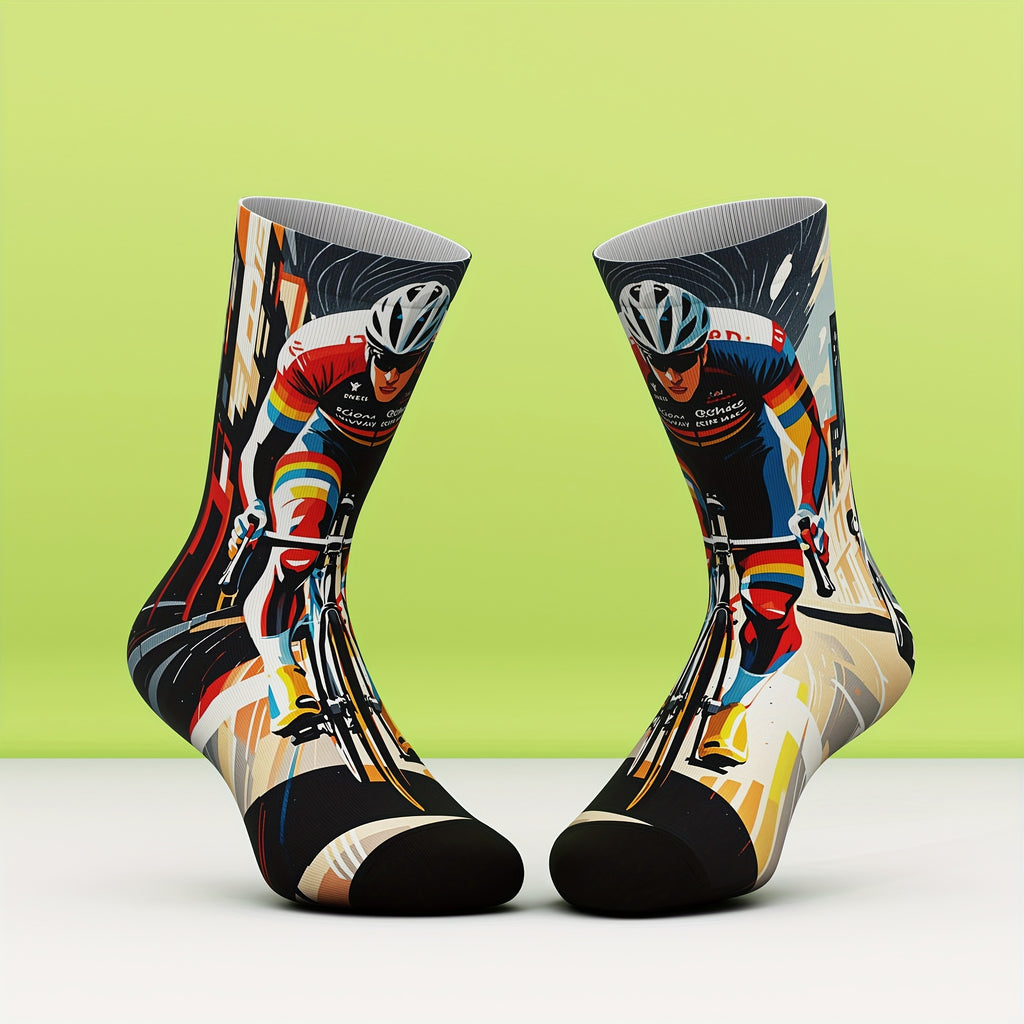Men's & Women's Unisex Socks, Bamboo Fiber, Soft Comfort, Fashion 3D Digital Print, All-Season, Ideal for Dinner Dates, Halloween Parties, Christmas Gatherings, Outdoor Running Sports Wear
