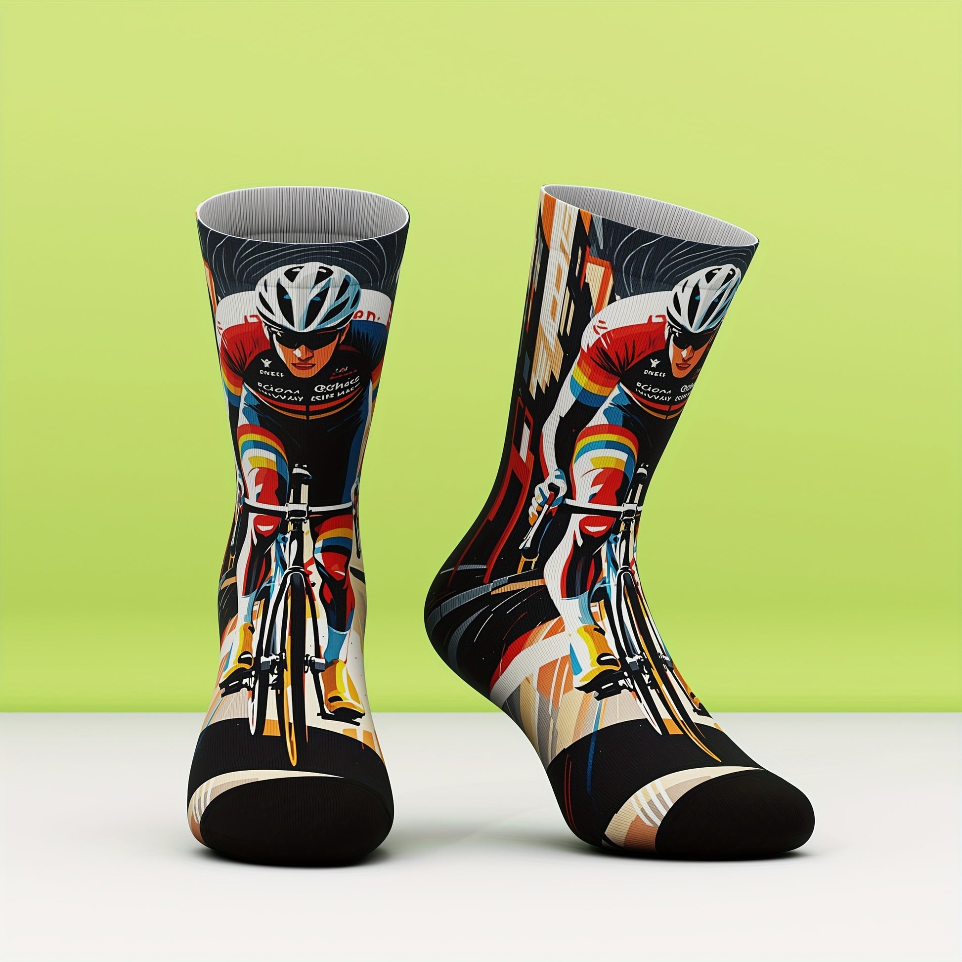 Men's & Women's Unisex Socks, Bamboo Fiber, Soft Comfort, Fashion 3D Digital Print, All-Season, Ideal for Dinner Dates, Halloween Parties, Christmas Gatherings, Outdoor Running Sports Wear