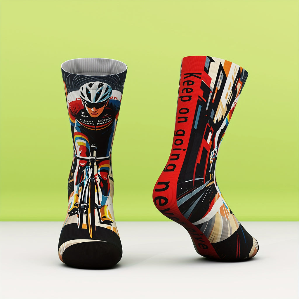 Men's & Women's Unisex Socks, Bamboo Fiber, Soft Comfort, Fashion 3D Digital Print, All-Season, Ideal for Dinner Dates, Halloween Parties, Christmas Gatherings, Outdoor Running Sports Wear