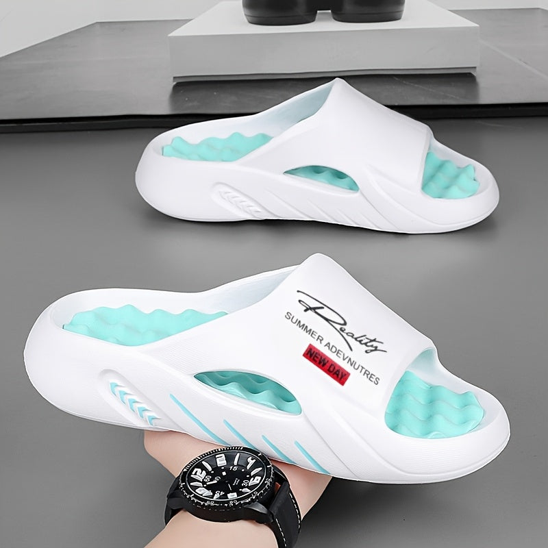 Men'S New Summer Sandals for Outdoor Sports, Non-Slip Home Leisure, Foot Massage, Thick-Soled Beach And Slippers.
