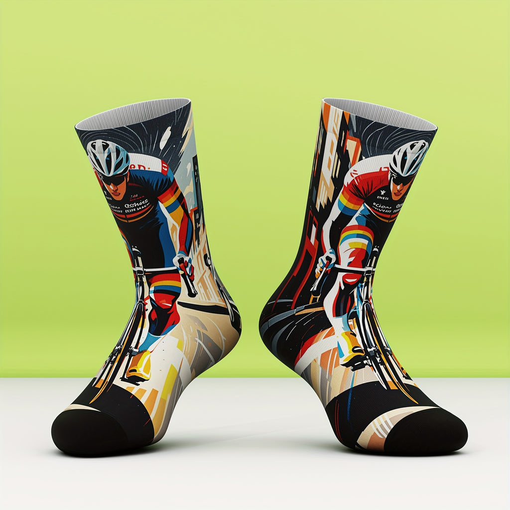 Men's & Women's Unisex Socks, Bamboo Fiber, Soft Comfort, Fashion 3D Digital Print, All-Season, Ideal for Dinner Dates, Halloween Parties, Christmas Gatherings, Outdoor Running Sports Wear