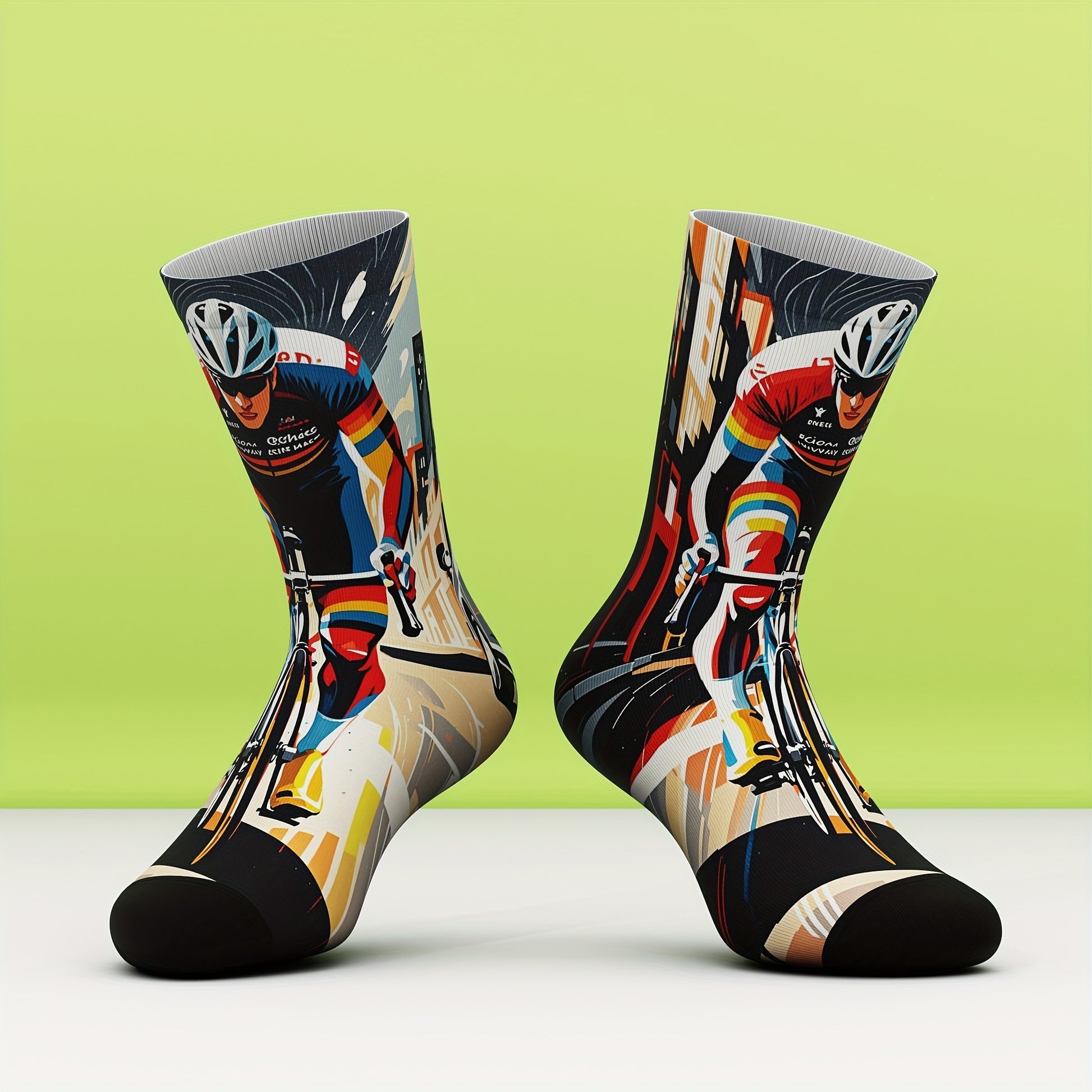 Men's & Women's Unisex Socks, Bamboo Fiber, Soft Comfort, Fashion 3D Digital Print, All-Season, Ideal for Dinner Dates, Halloween Parties, Christmas Gatherings, Outdoor Running Sports Wear