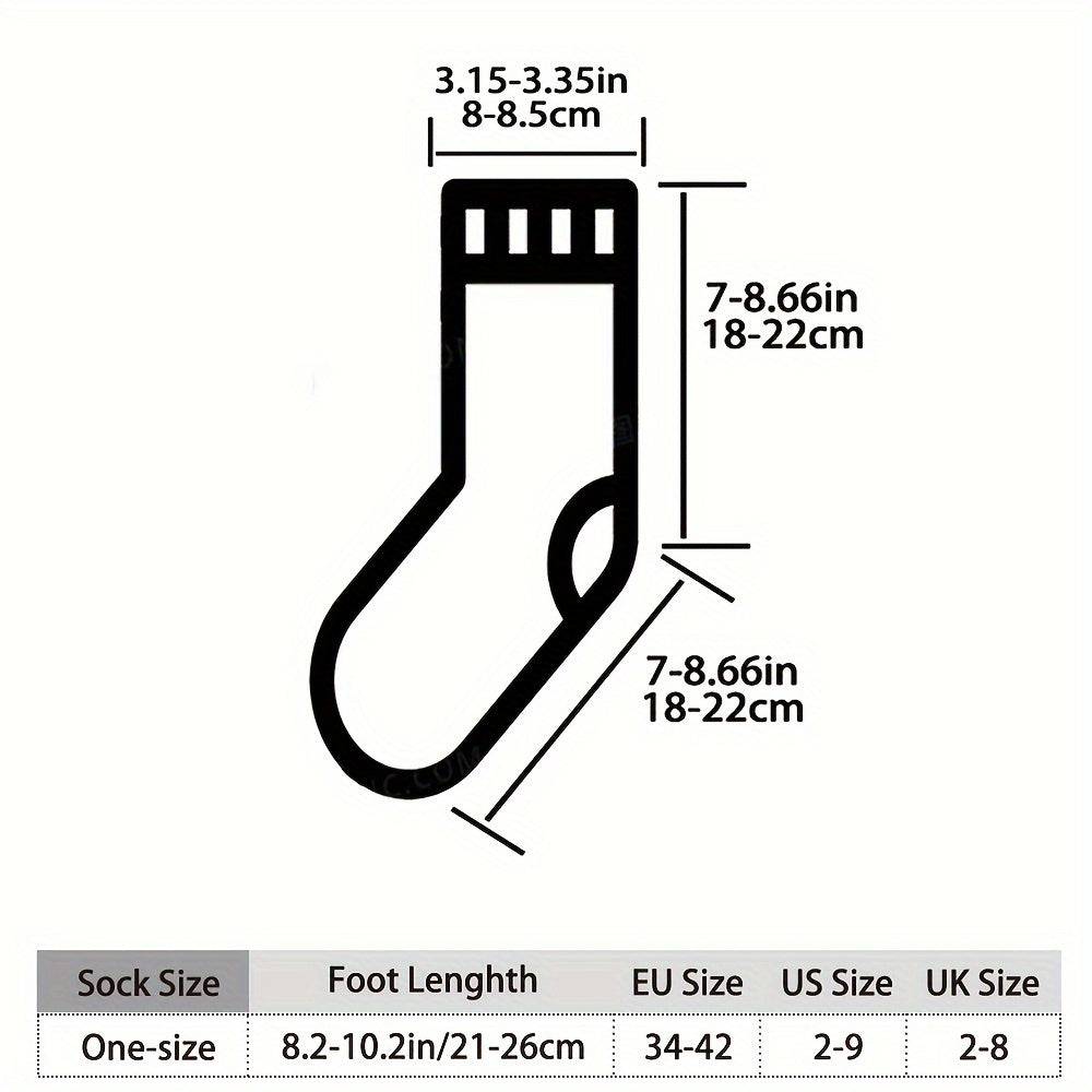 Men's & Women's Unisex Socks, Bamboo Fiber, Soft Comfort, Fashion 3D Digital Print, All-Season, Ideal for Dinner Dates, Halloween Parties, Christmas Gatherings, Outdoor Running Sports Wear