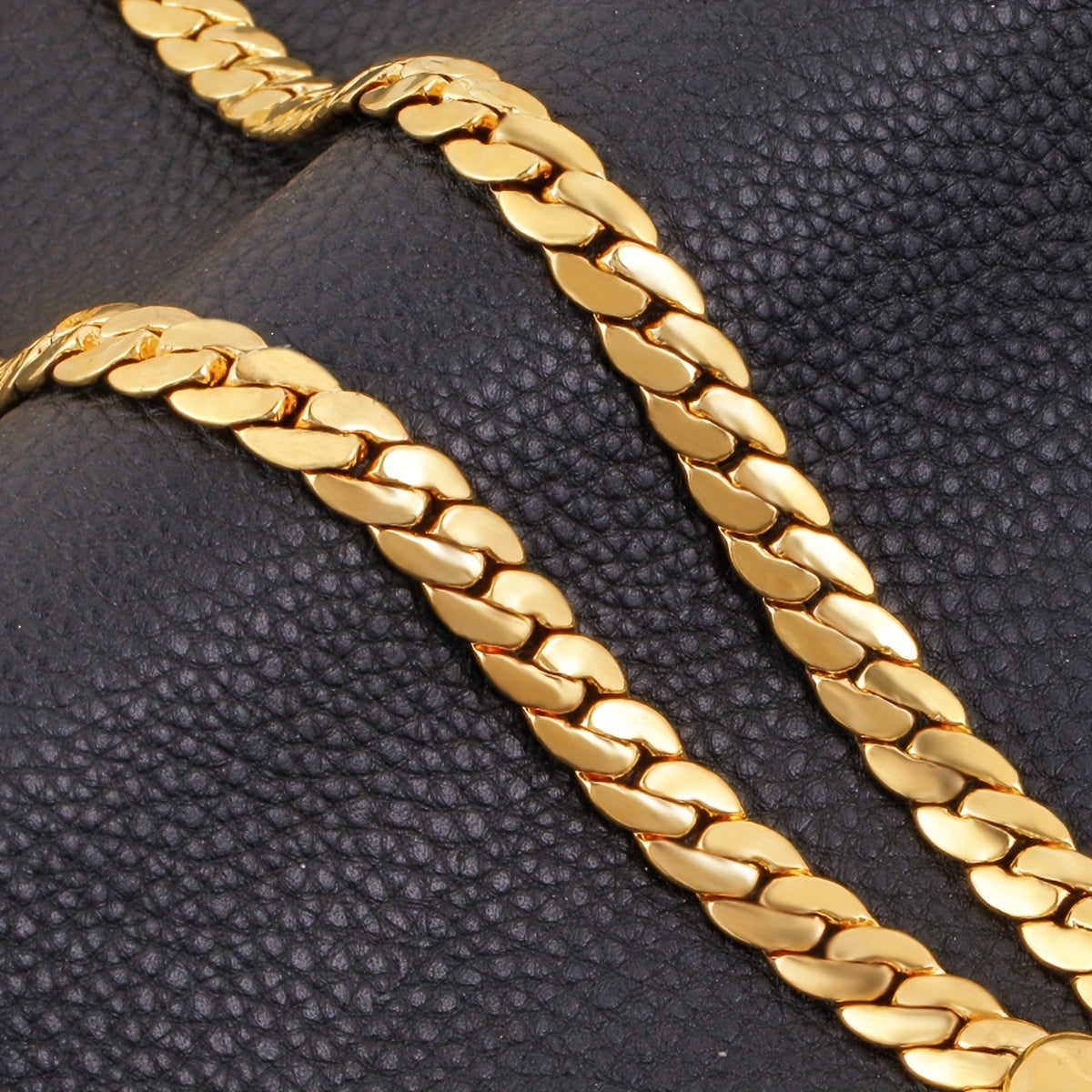 10mm Wide Men Necklace Solid Chain Golden Plated Classic Herringbone Necklace Male Choker Clavicle Hip Hop Rock Style Jewelry 23.62inch