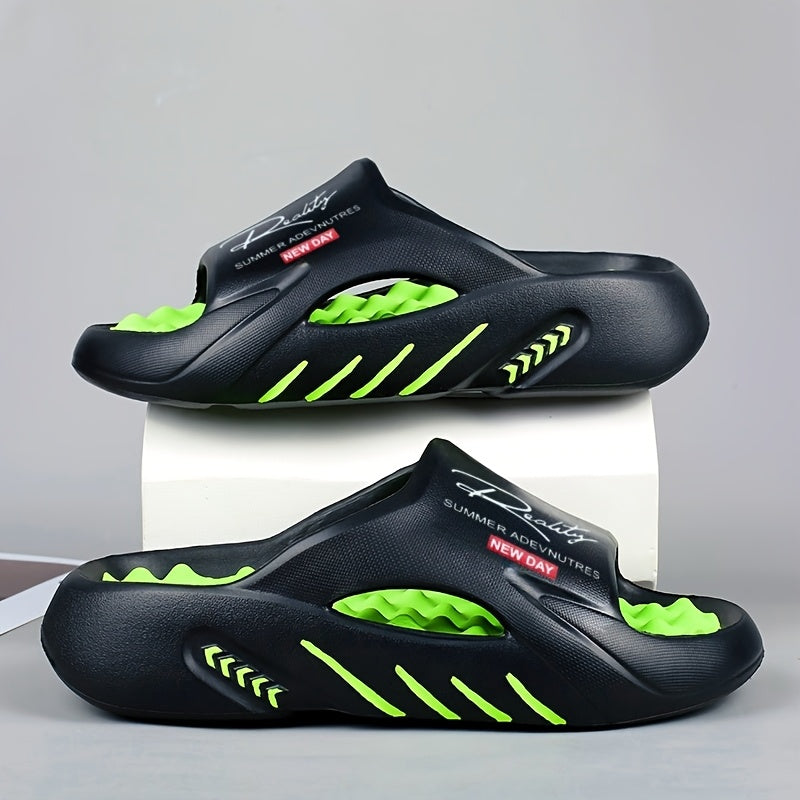 Men'S New Summer Sandals for Outdoor Sports, Non-Slip Home Leisure, Foot Massage, Thick-Soled Beach And Slippers.